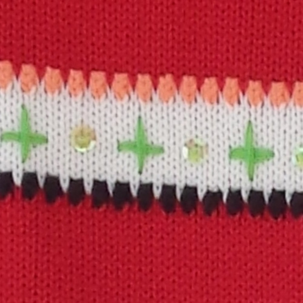 VINTAGE embroidered & sequin detail 90s sweater - Picture 6 of 10